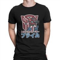 Optimus Prime เสื้อทีเชิ้ตสำหรับผู้ชายเสื้อยืดตลกผ้าฝ้าย100% พิมพ์ลายหุ่นยนต์แฟชั่นคอกลมใหม่สำหรับฤดูร้อน