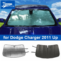 JIDIXIAN รถด้านหน้ากระจกบังแดดป้องกันรังสียูวีหน้าต่างม่านบังแดดปกคลุมสำหรับ Dodge Charger 2011 2012 2013 2014 2015ขึ้นอุปกรณ์เสริม