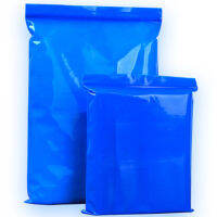 100Pcs Blue Zip Lock Bag Reusable Reclosable Waterproof Dustproof Food Tea Peanuts Coffee Snacks Dried Fruits Nuts Peanut Powder