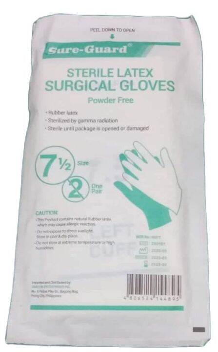 sterile latex gloves size 7.5 | Lazada PH