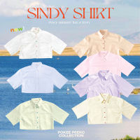 ?เสื้อเชิ้ตครอป POKEE SINDY SHIRT (OVERSIZE)