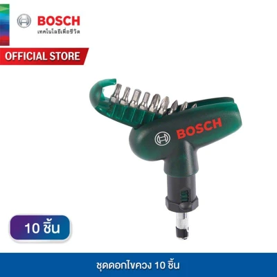 Bosch ชุดดอกไขควง 10 ชิ้น (เครื่องมือ เครื่องมือช่าง ชุดดอกไขควง ไขควง ชุดไขควงมือ สว่านไร้สาย ไขควง และสว่านไฟฟ้า)