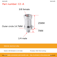 wucuuk แปลงสกรู1/4ถึง3/8 screw Flash Stand ขาตั้งกล้องสกรูแปลงอะแดปเตอร์กล้องถ่ายรูปอุปกรณ์เสริมสำหรับกล้อง SLR