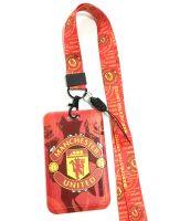 MAN U ที่ใส่บัตร ซองใส่บัตร ที่ใส่บัตร พร้อมสายคล้องคอ(2cm) ลาย แมน ยูไนเต็ด แดง สายแดง   สำหรับบัตร 5.5x8.5cm (body 7x11cm) สวยงาม น่าใช้งาน by NPNN SHOP