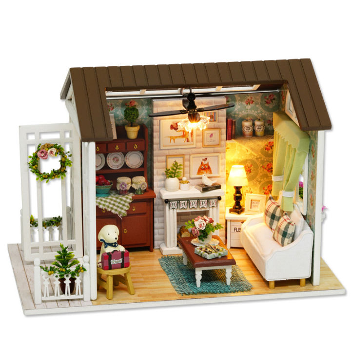 cutehome-บ้านตุ๊กตา-บ้านdiy-บ้านจำลอง-ห้องจำลอง-diy-house-ของใช้จิ๋ว-บ้านประกอบ-พลาสติกของจิ๋วชุดdiy-บ้านประกอบของเล่นแสง-diy-house-assembling-house-dollhouse-s-004