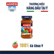 Sốt mì ý cà chua húng quế Basilico Agnesi Ý 400g