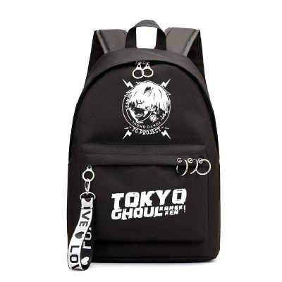 Tokyo Ghoul กระเป๋าเป้วัยรุ่น Mochila,กระเป๋าเป้นักเรียนใส่ของได้เยอะกระเป๋าแล็ปท็อปสำหรับผู้ชายและผู้หญิงสำหรับเดินทาง