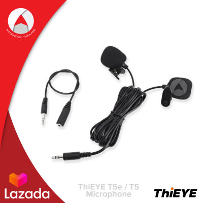 ThiEYE T5e / T5 Dual-head External Lavalier Microphone ไมโครโฟนภายนอก T5 พร้อมอะแดปเตอร์ สินค้าของแท้จากศูนย์