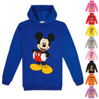 Mickeys เสื้อผ้าเด็กชายเด็กหญิงเด็กเสื้อฮู้ดอนิเมะ9สีสไตล์เกาหลี,เสื้อกันหนาวผ้าฝ้าย65% + โพลีเอสเตอร์35% ไฟเบอร์0000แขนยาวของเด็กผู้ชายในฤดูใบไม้ผลิและฤดูใบไม้ร่วง