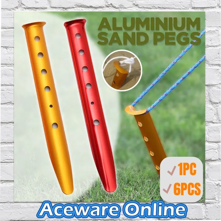 Aluminum Alloy U-Shaped Tent Nail Snow Peg Sand Peg for Hiking Outdoor Camping A