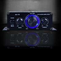 【The-Best】 MotoShark เครื่องขยายเสียงระบบเสียงสเตอริโอ AK170 HIFI,แอมปลิฟายเออร์สัญญาณเสียงขนาดเล็กสำหรับรถยนต์ไมค์ FM 400W 12V สำหรับโฮมเธียเตอร์