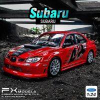 1:24โมเดล APR Subaru Lmpreza โมเดลรถโลหะผสมประสิทธิภาพ &amp; ยานพาหนะของเล่นเก็บรถของเล่นของขวัญวันเกิดเด็กชาย B229