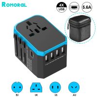 2000W Universal Converter Travel Charger Power Adapter With USB Ports 5.6A Smart Phone Fast Charging Worldwide Conversion Plug Wall Chargers