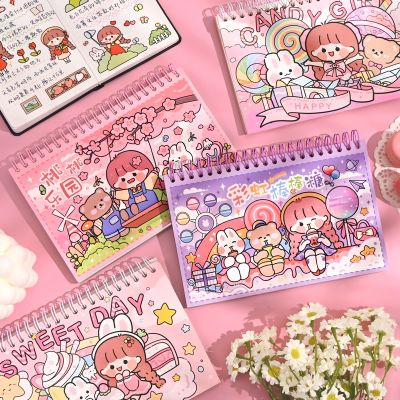 50 SheetsColourful Cute Cartoon Girl Character Stickers Lovely Girl Stickers Waterproof Handbook DIY Craft Photo Album Scrapbook