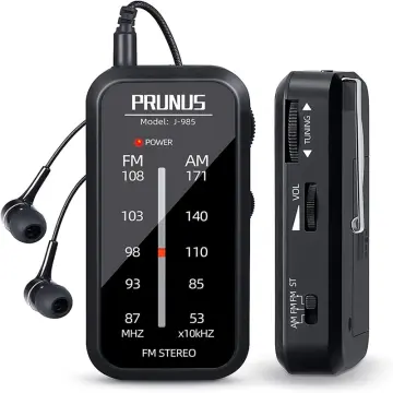 Portable radio with earbuds hot sale