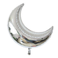 Cheapest# 36inch Moon Shaped Aluminum Foil Helium Balloons Baby Shower Birthday Party Wedding Anniversary Decorations(Gold,Pink,Silver,Blue...)【Ready Stock】
