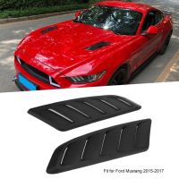 2Pcs Car Auto Modification Hood Bonnet Vent Cover Fit for Ford Mustang 2015 2016 2017 car accessories