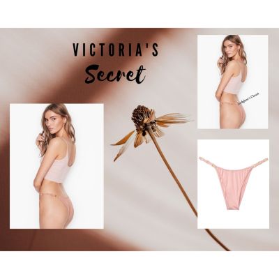 Victorias Secret VERY SEXY Love by Victoria Demure กางเกงชั้นใน ลายโลโก้บราซิล สีชมพู d