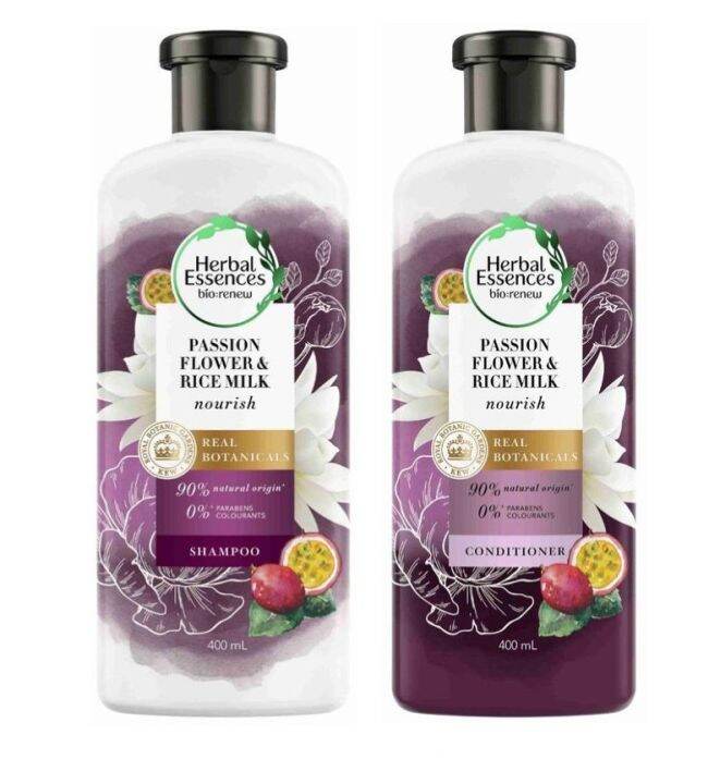 Herbal Essences Passion Flower & Rice Milk Shampoo & Conditioner 400ml