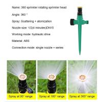 Lawn Sprinkler 360° Rotation Auto Irrigation System Adjustable Set Nozzle Atomization Buried Plug Ground C4C6