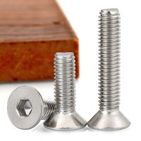 1/4-20 UNC 1/4-20 US Screw Thread 304 A2-70 Stainless Steel Hex Hexagon Socket Flat Countersunk Head Screw Bolt 5/8" 1-1/4"  Etc Nails Screws Fastener