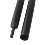 ▩ 5 meters/lot 6.4mm 1/4 quot; Black Dual Wall Adhesive Heat Shrink Tubing 3:1 Tube Sleeve Sleeving Wrap