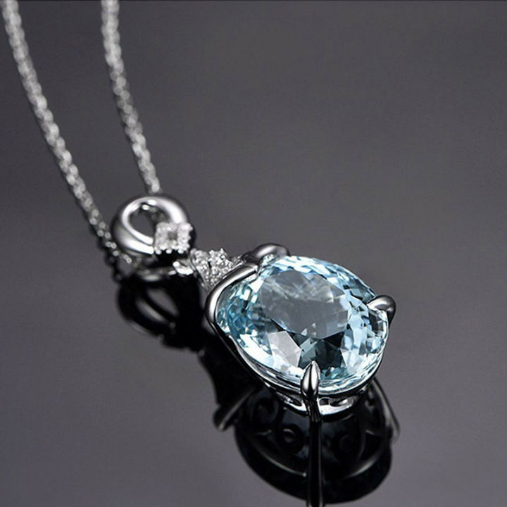 ร้อน-สร้อยคอพลอยสีฟ้าธรรมชาติสำหรับผู้หญิง-rhinestone-water-drop-chain-สร้อยคอจี้สุภาพสตรี-vintage-choker-สร้อยคอ-jewelr-s