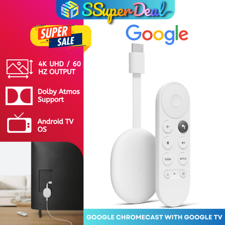 FREE GIFT] Authentic Google 4K with Google TV Built in Google Assistant Android 10 Disney+ Hotstar | Lazada