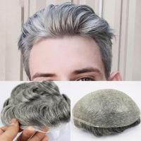 Eversilky 0.03-0.04 Thin Skin Toupee for Men Mens Hair Pieces Replacement System 1B65 Color Human Hair Mens Wig ของขวัญ ของขวัญ