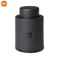 Xiaomi HuoHou จุกปิดขวดไวน์แดง สเตนเลส ดีไซน์เท่ สีดํา หน่วยความจําสูญญากาศ ขนาดเล็ก จุกไม้คอร์ก ฝาขวดไวน์ รักษาความสดได้นานถึง 7 วัน