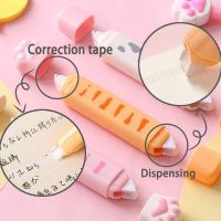 Creative 2 In 1 Cute Cat Paw 4M Correction Tape Kawaii 3M Glue Tape Stationery Novelty Correction Band Kids Gift School Supplies Correction Liquid Pen