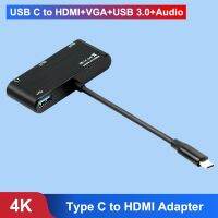 [LUNA electronic accessories] Type C เป็นตัวแปลงตัวแปลง VGA HDMI USB 3.1 HDMI VGA Audio ฮับ3 In 1 USBC ใช้สำหรับโทรศัพท์มือถือและพีซี /Macbooks