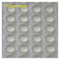 32pcs 12mmx4mm Transparent/Black Self Adhesive Soft Anti Slip Bumpers Silicone Rubber Feet Pads Great Silica Gel Shock Absorber