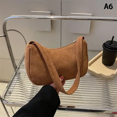 ZhongLouL กระเป๋าถือแฟชั่นวินเทจสำหรับผู้หญิง,กระเป๋าถือกระเป๋าสะพายไหล่ลูกฟูกลำลองกระเป๋าซิปสีเดียวกัน