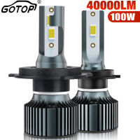 2pcs 40000LM 100W H7 H4 H11 LED ไฟหน้า H1 H8 H16 9005 HB3 9006 HB4 High Power auto Turbo 6000K รถสีขาวหลอดไฟ 12V-dliqnzmdjasfg