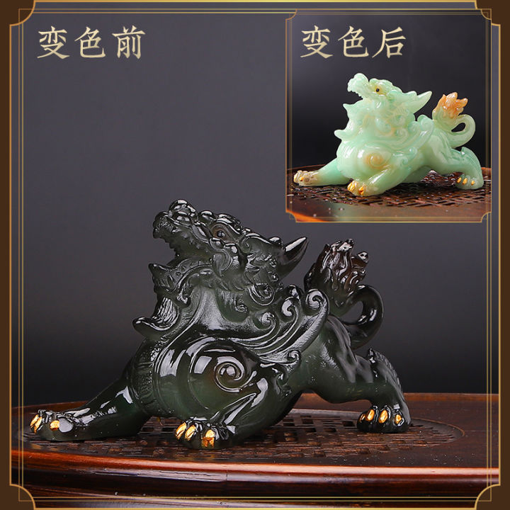 xiupi-ชาที่ชื่นชอบเปลี่ยนสีชาสัตว์เลี้ยงสไตล์จีนตกแต่งโต๊ะน้ำชาเซนบทความพิธีชงชา-t-eaware-อุปกรณ์