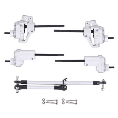 AR44 Axle Metal Front and Rear Portal Axle Set for Axial SCX10 II 90046 1/10 RC Crawler Car Upgrades Parts Accessories