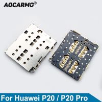 Aocarmo For Huawei P20 / P20 Pro Sim Card Tray Socket Reader Holder Slot  Repair Parts SIM Tools