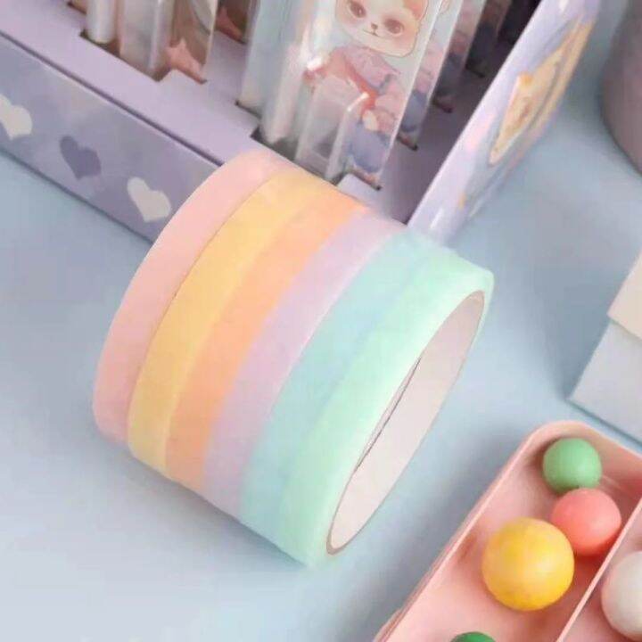Macarons Color 】ins Style diang Ball Tape Sticky Ball Tape Colorful