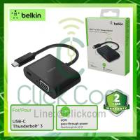 Belkin USB-C to VGA + Charge Adapter อะแดปเตอร์ตัวแปลง USB-C เป็น VGA + ชาร์จ AVC001btBLK