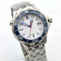 Watch White Sterile dial hippocampus 300 series automatic mechanical watch mens watch steel band