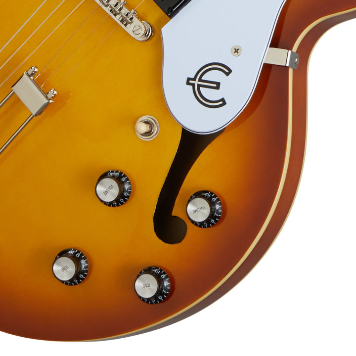 epiphone-riviera-กีตาร์ไฟฟ้า-ทรง-semi-hollow-ยุคปี-60s-ไม้เมเปิ้ล-มะฮอกกานี-ปิ๊กอัพ-epiphone-pro-mini-humbucker