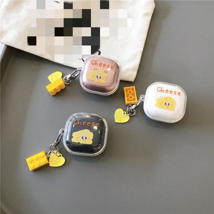 cheese-cartoon-earphone-case-for-samsung-galaxy-buds-live-tpu-headphone-shockproof-cover-for-galaxy-buds-live-2020-accessories
