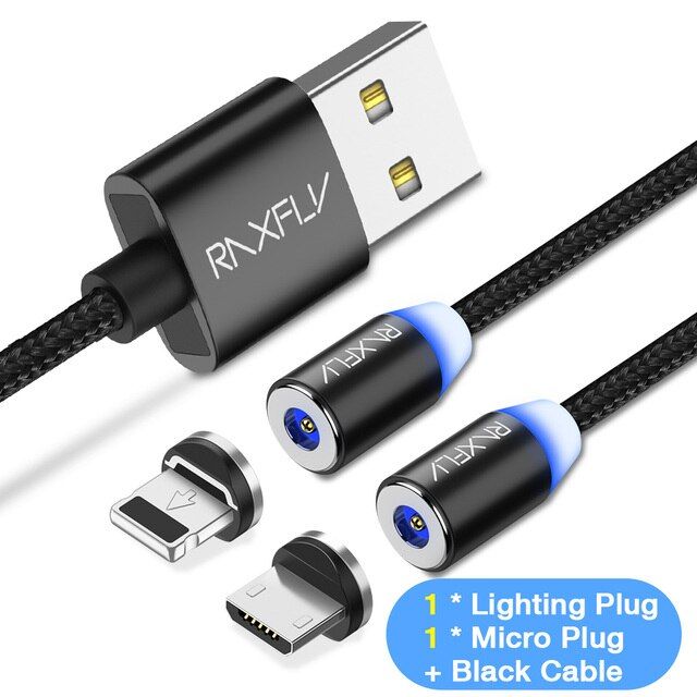 2-in-1สายแม่เหล็ก-raxfly-lighting-to-usb-ประเภท-c-สายสำหรับ-iphone-x-7-xs-max-ระบบชาร์จแม่เหล็กสายยูเอสบีขนาดเล็ก-usb-ลวดแม่เหล็ก