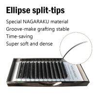 NAGARAKU Flat Ellipse Eyelashes ขนตาปลอมธรรมชาติ ความหนา 0.20 มม.