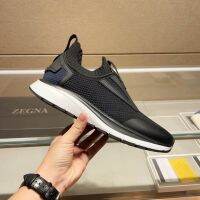 Zegna slip-on casual sports shoes for men niche trend fashion all-match breathable sneakers trendy shoes for men shoes