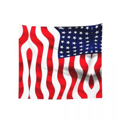 พรมทอแขวนผนังลายธงชาติอเมริกากราฟิกมีอารมณ์ขัน R333ภาพวาดแบบแขวน