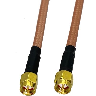 1pcs RG142 SMA Male Plug to SMA Male Plug RF Coaxial Connector Pigtail Jumper Cable New 4inch~5M Electrical Connectors
