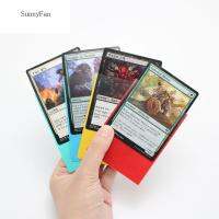 SUNNYFAN แขนการ์ดเทรดสีเพนนี66X91มม. Yugioh กระเป๋าเก็บบัตรป้องกันการ์ด TCG 100ชิ้นของขวัญของเล่น