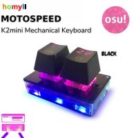 แป้นพิมพ์เล่นเกม Osu 2-คีย์ Rgb Backlit Cherrymx สีขาวสําหรับเครื่องพีซี 【AUG】